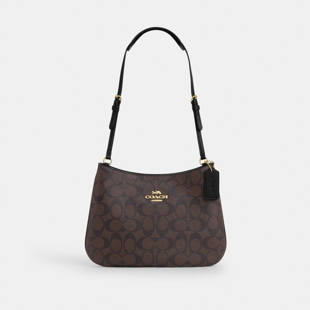 NWT Coach Outlet Penelope Shoulder Bag In Signature Canvas - Picture 1 of 5